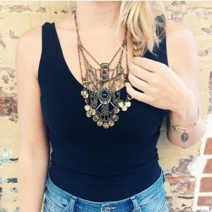 Free People Coin Statement Necklace